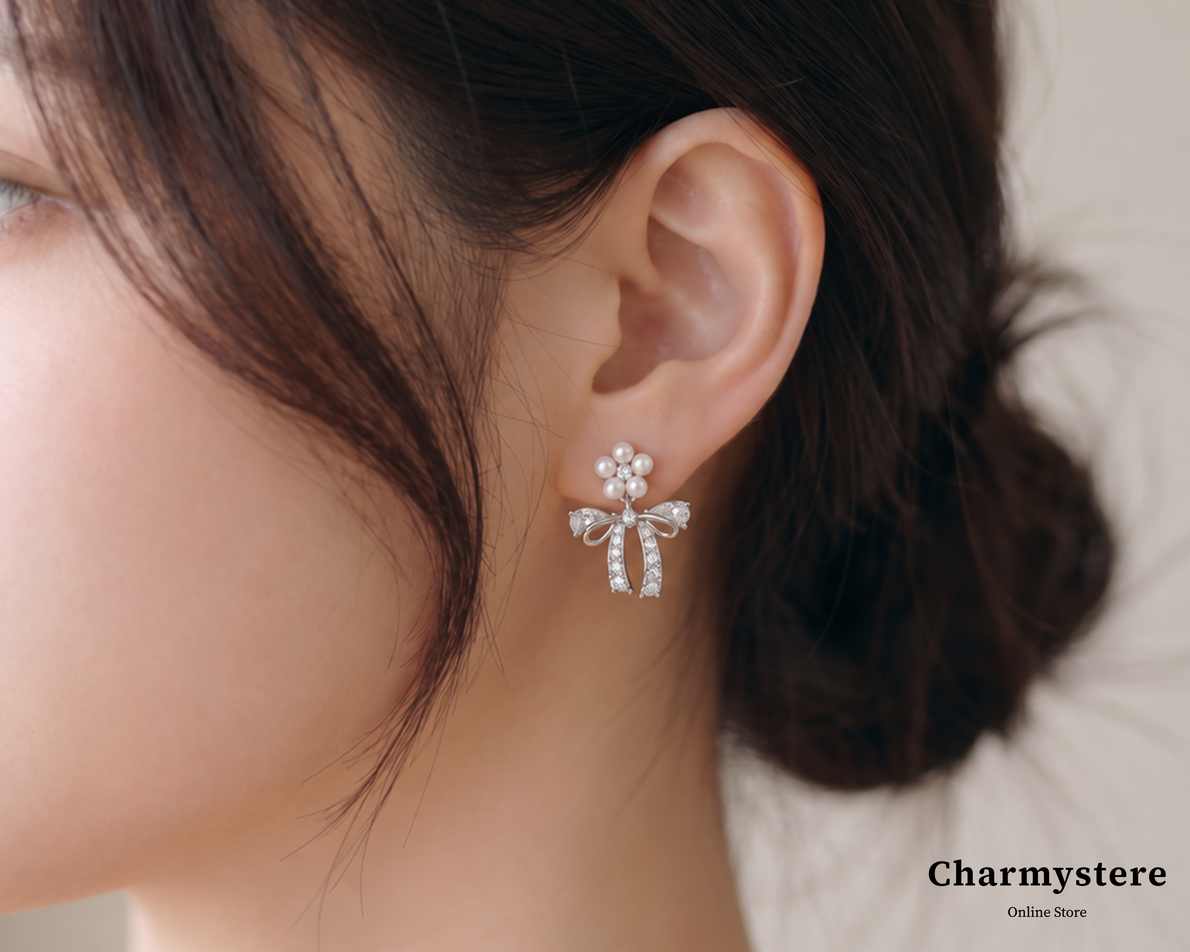 フルールリボンピアス|Charmystere|シャルムステリア|人気 フルールリボンピアス|Charmystere|シャルムステリア|人気