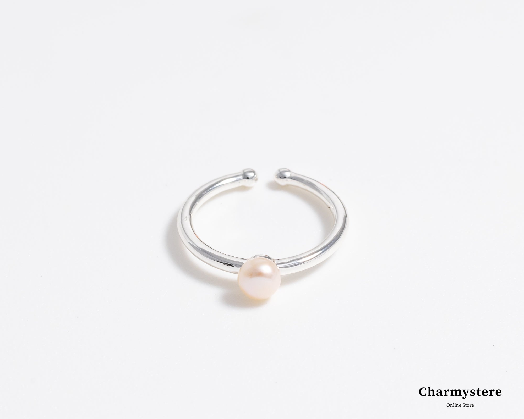 one pearl thin ring