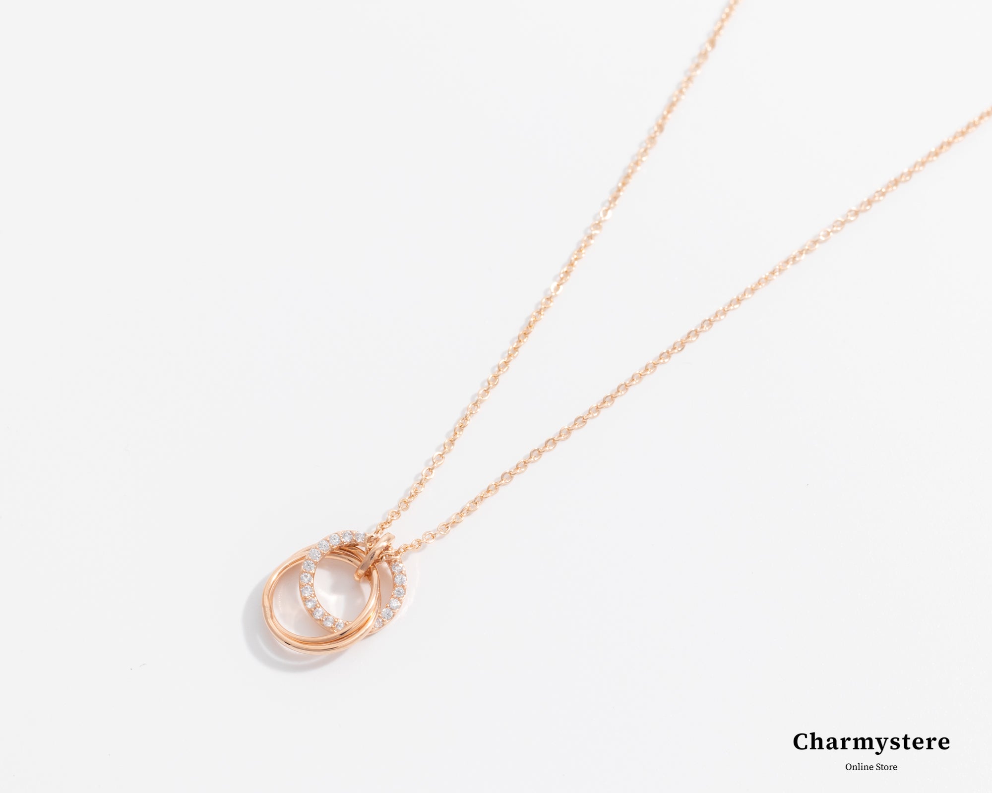 three circle ring necklace