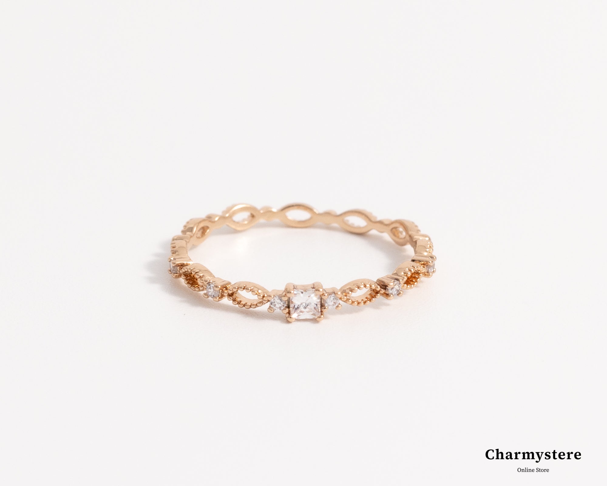 pink tiara thin ring