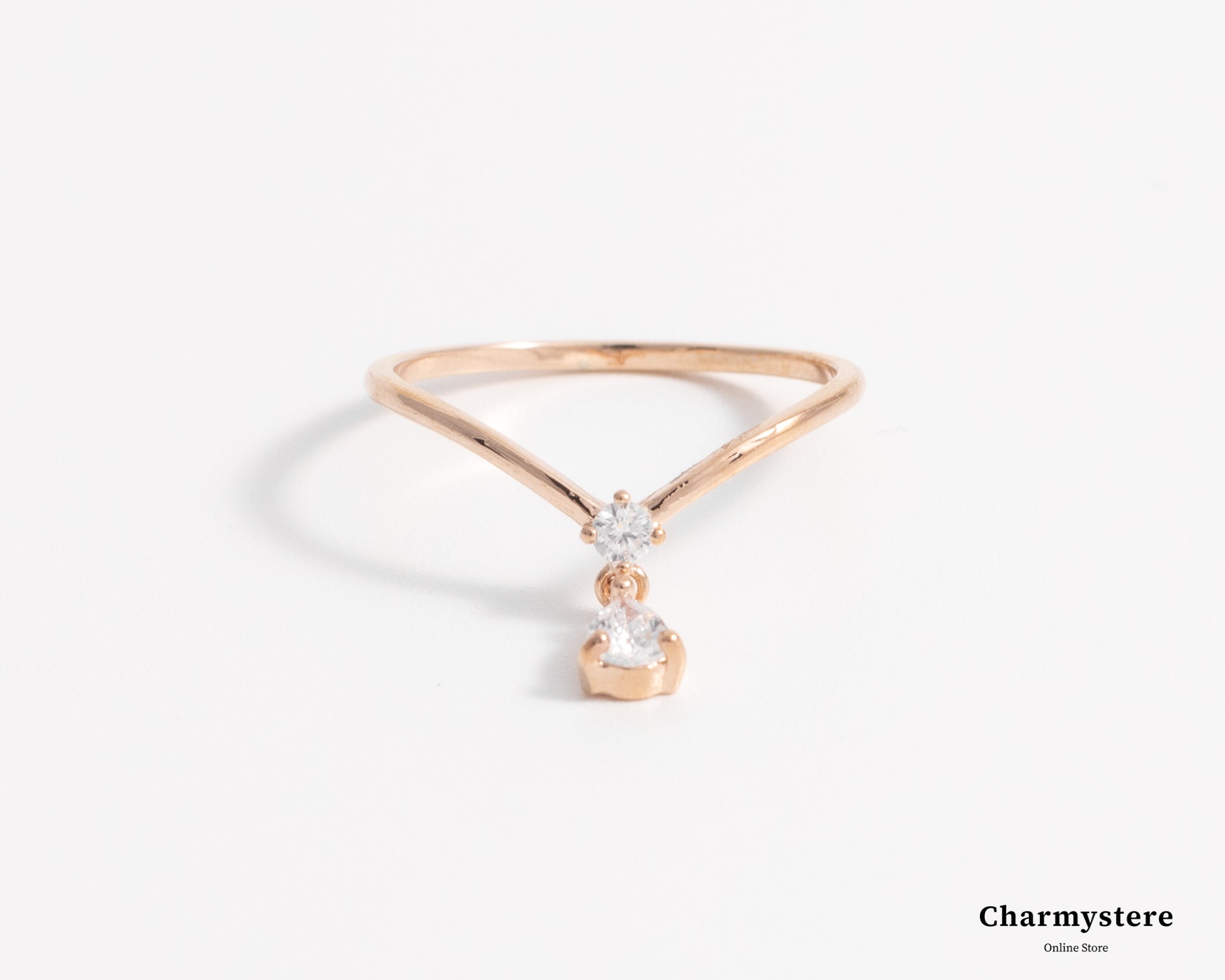 drop charm ring