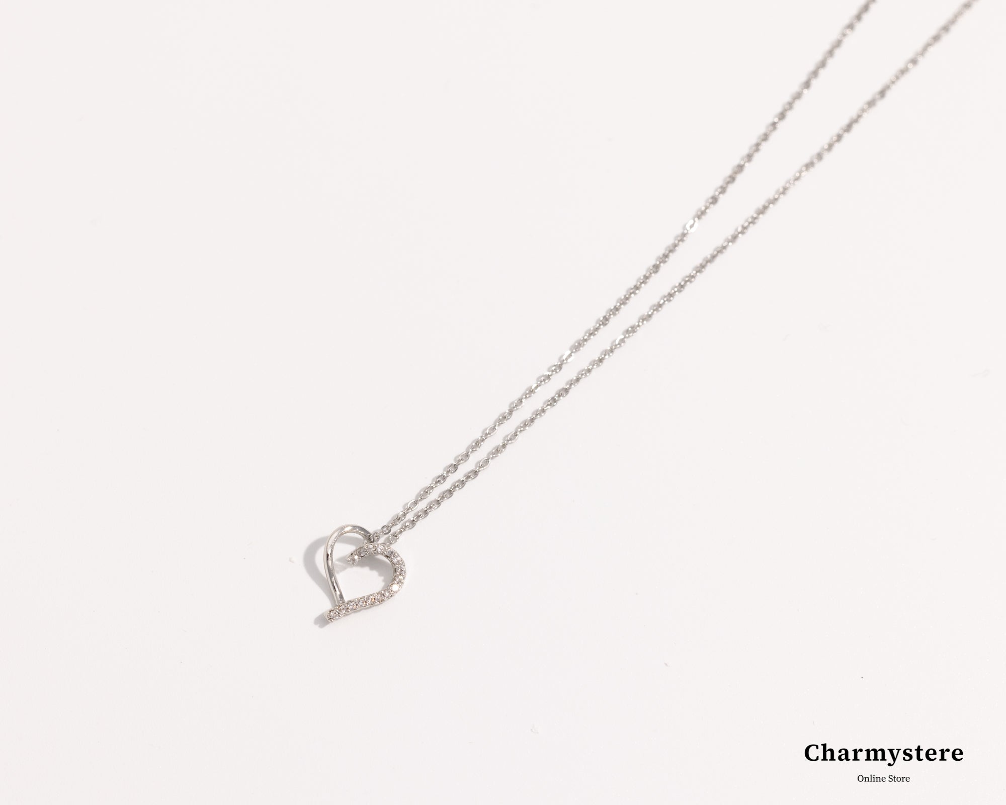 thinline heart necklace
