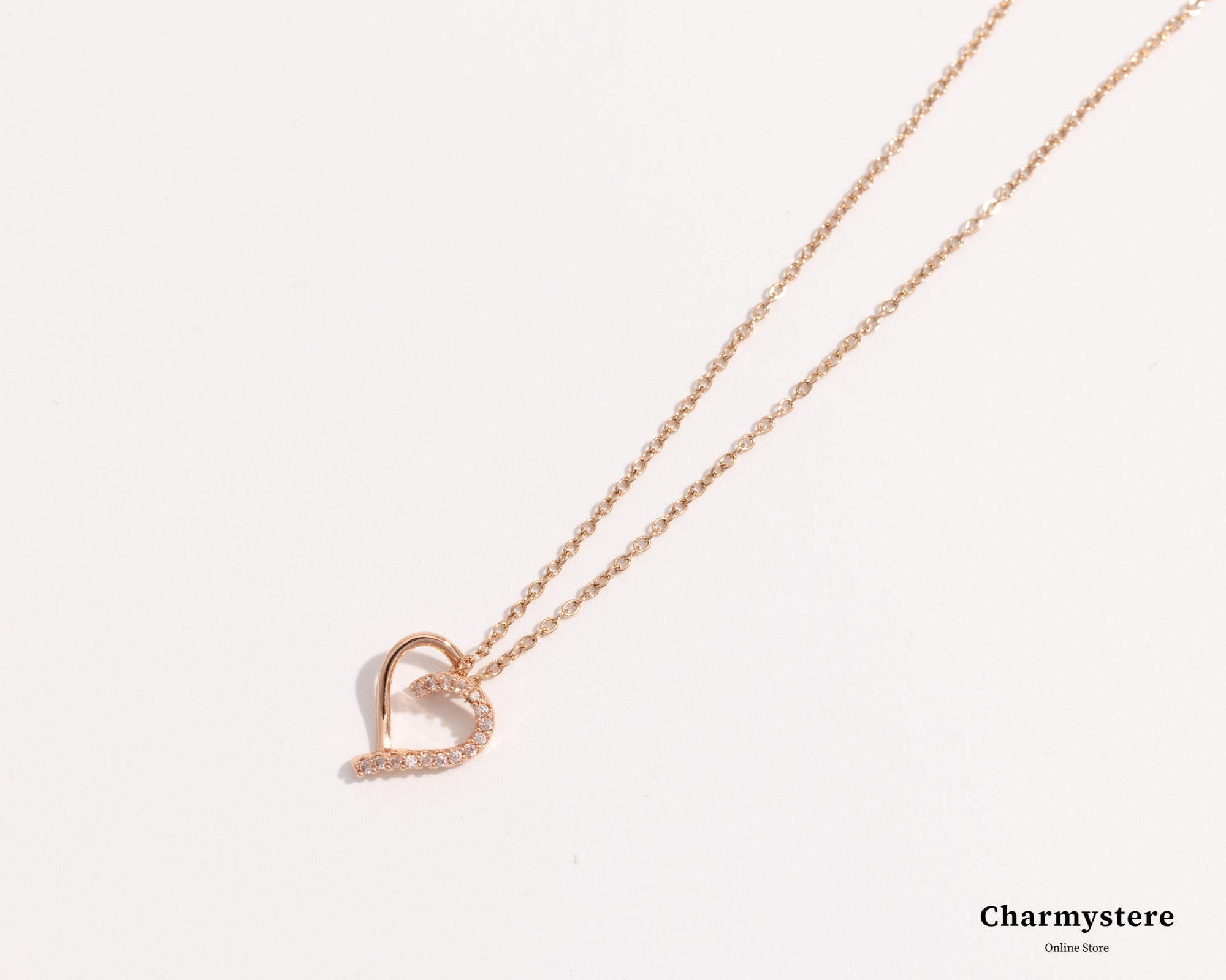 thinline heart necklace