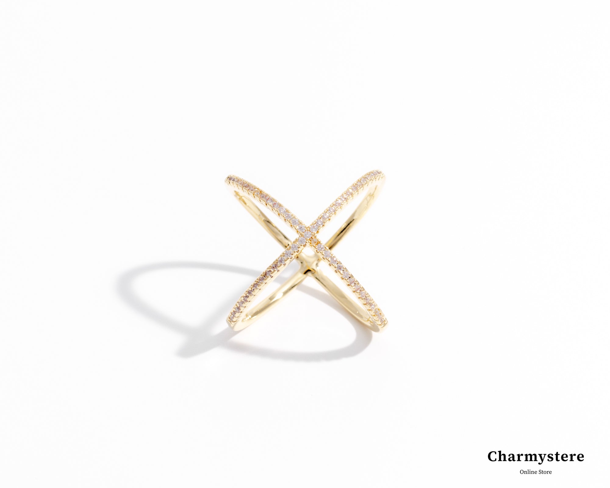 Cross Line Fashion Ring