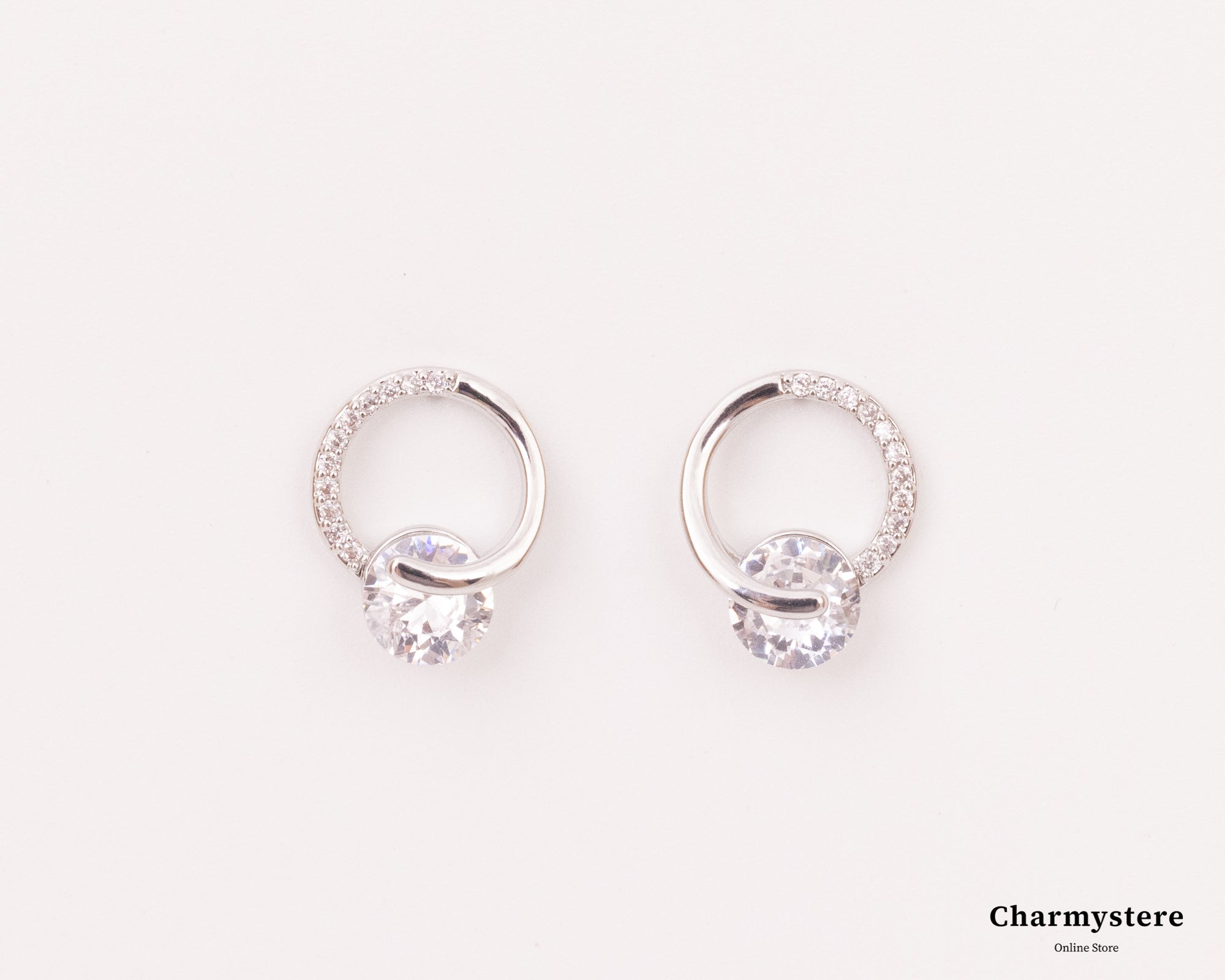 リングワンストーンピアス