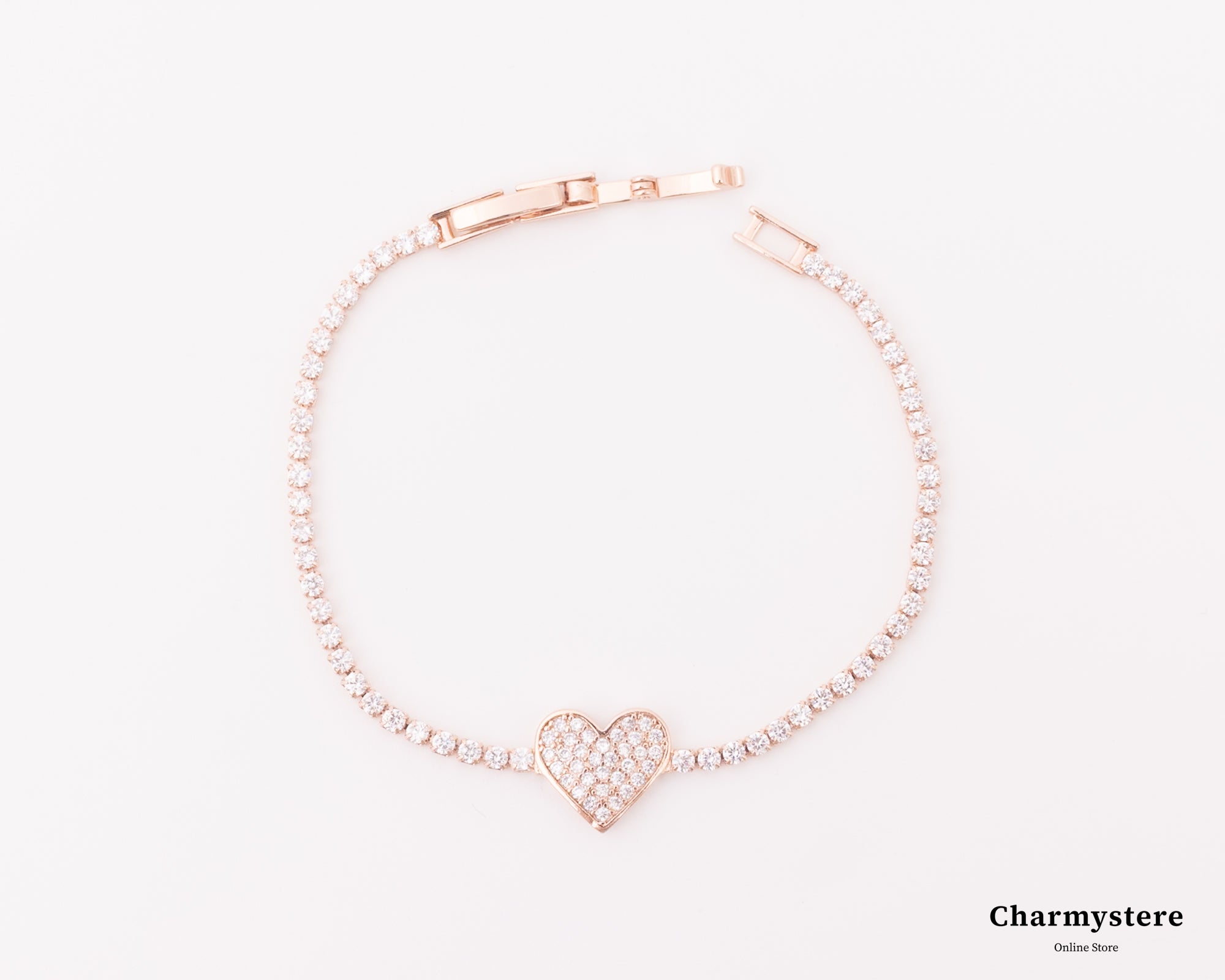 パブェハートテニスブレスレット