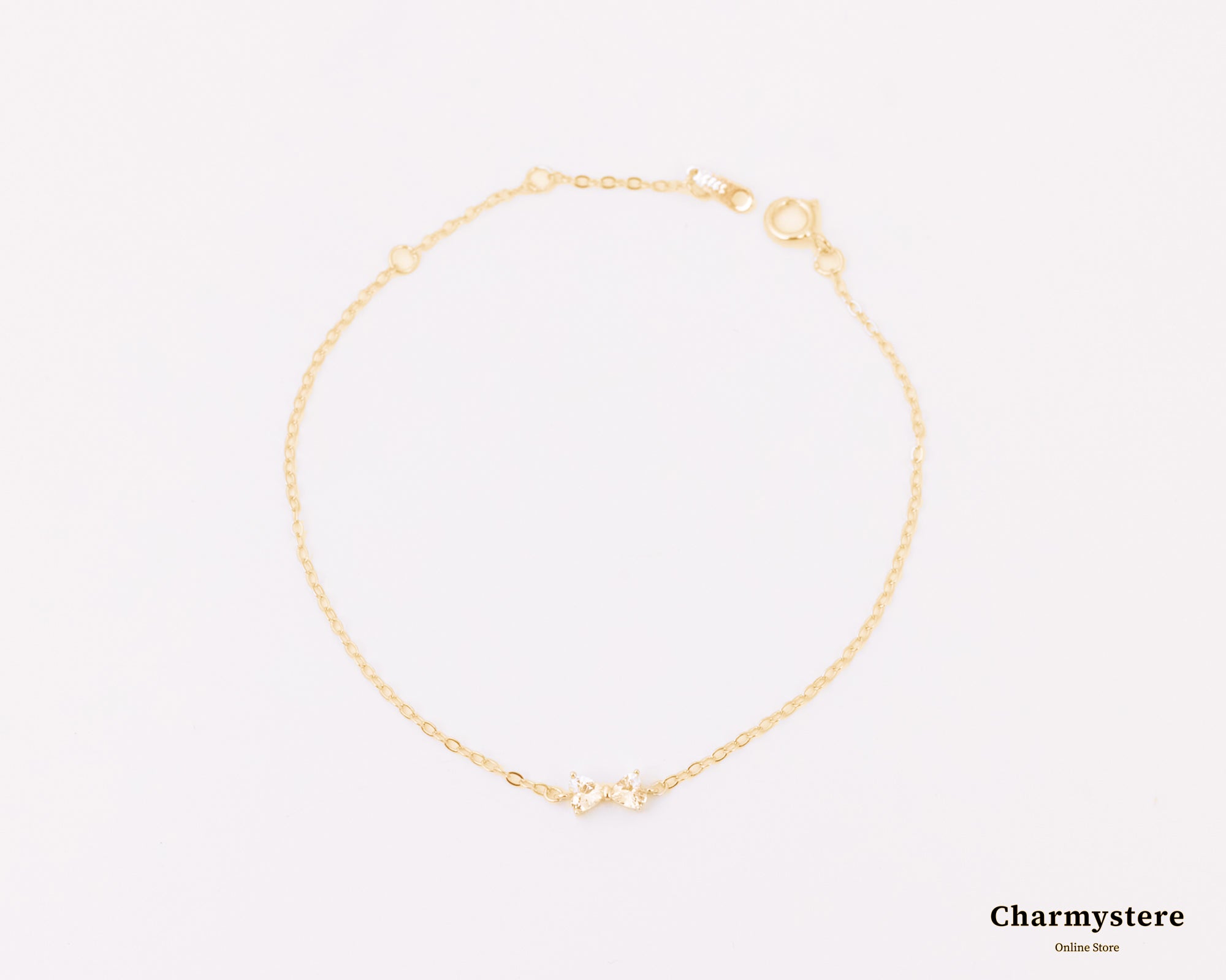 ミニマルリボンシルエットブレスレット