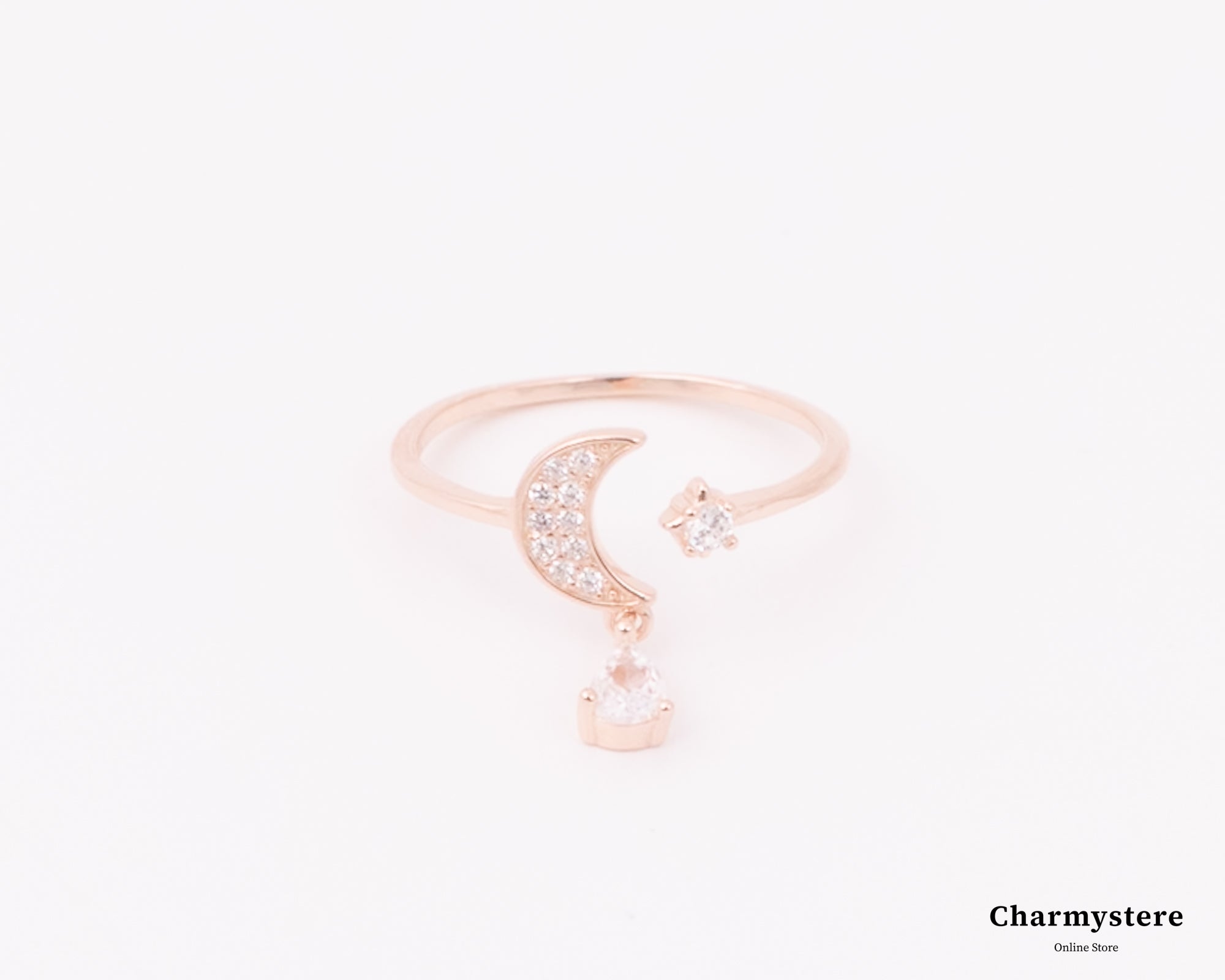 ムーンハグデザインドロップスウィングリング