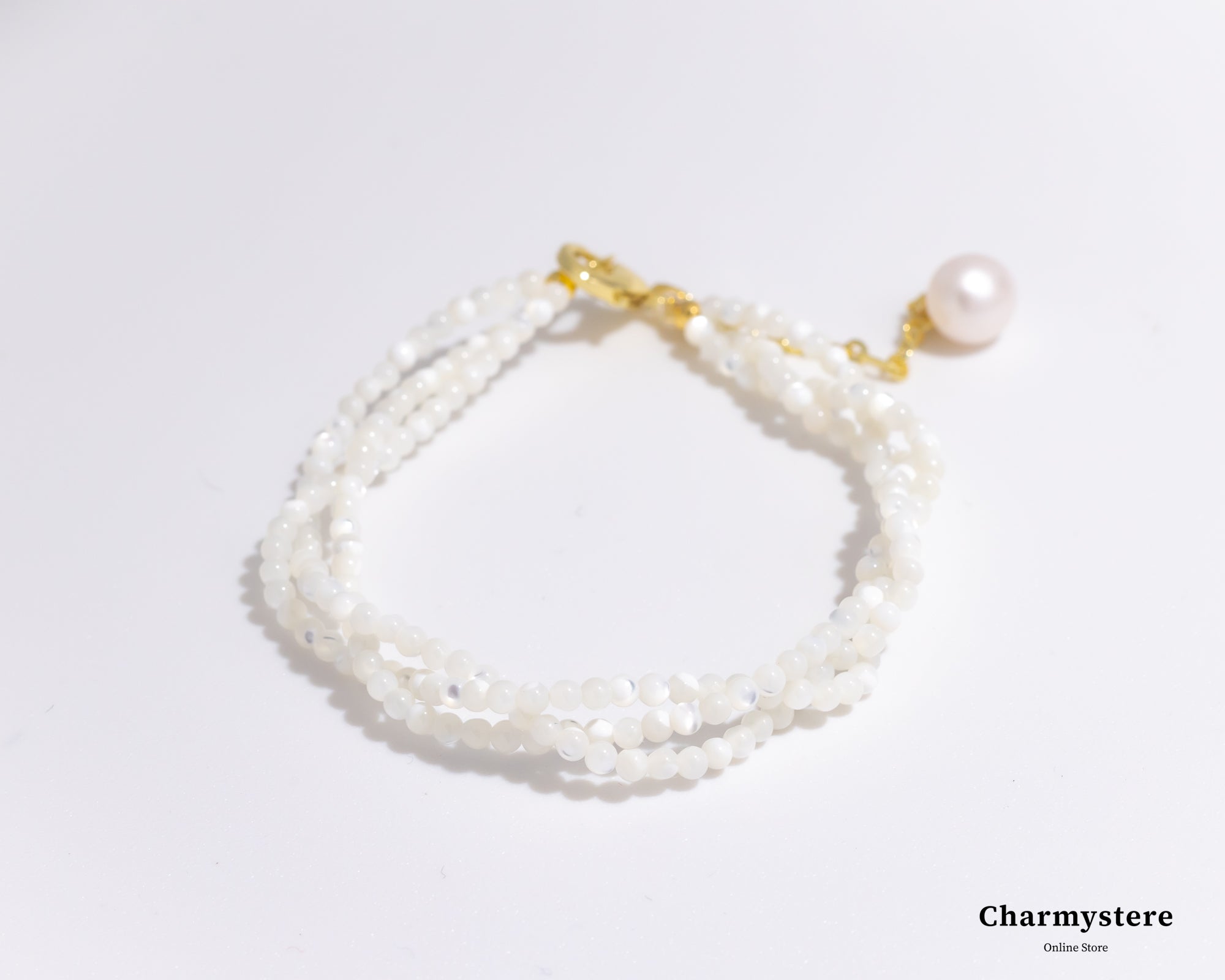 white bracelet