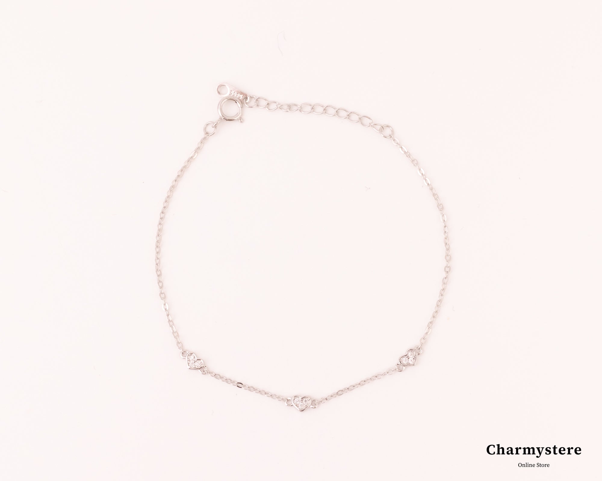 タイニーハートシンプルブレスレット