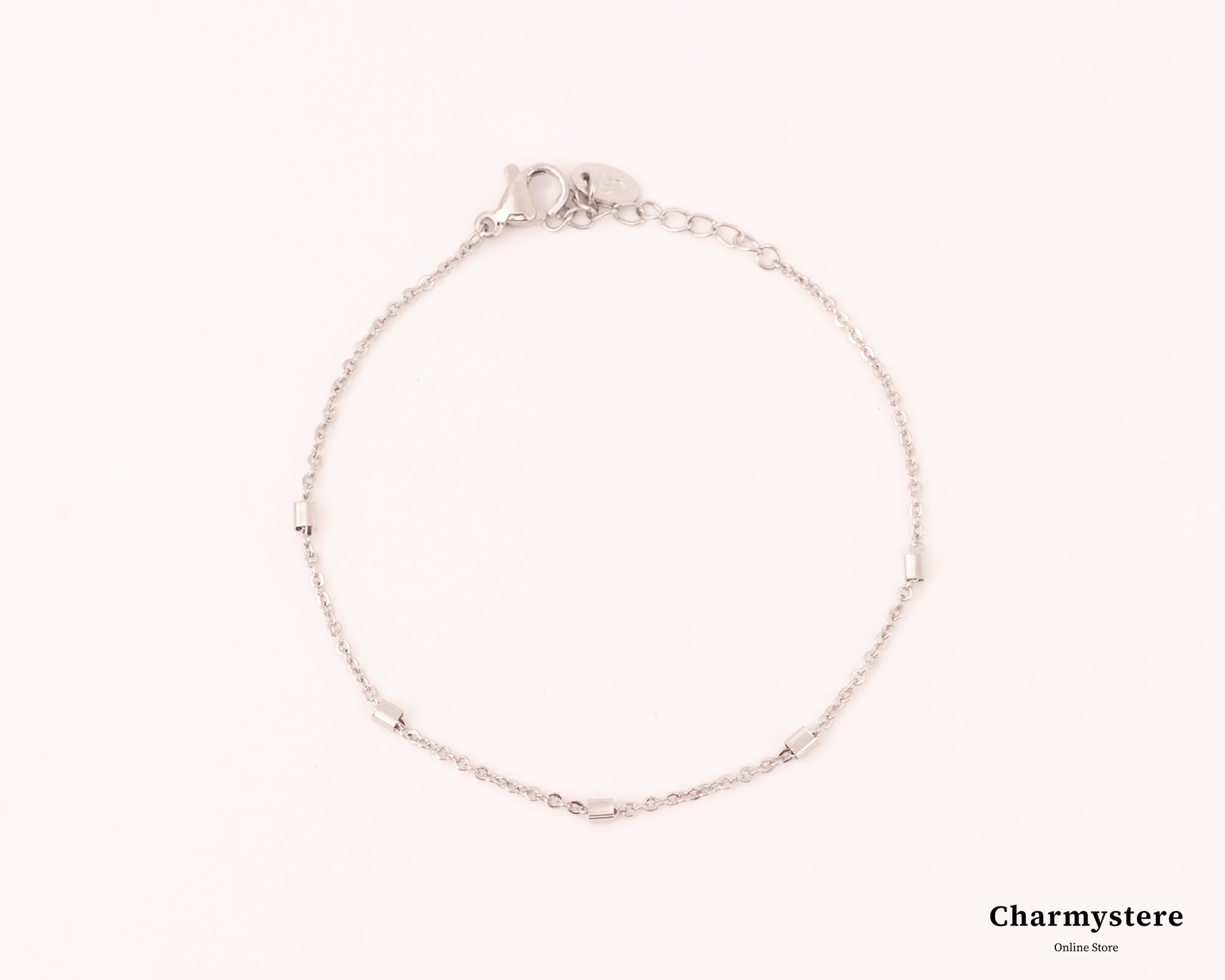 アクセントチェーンシンプルブレスレット