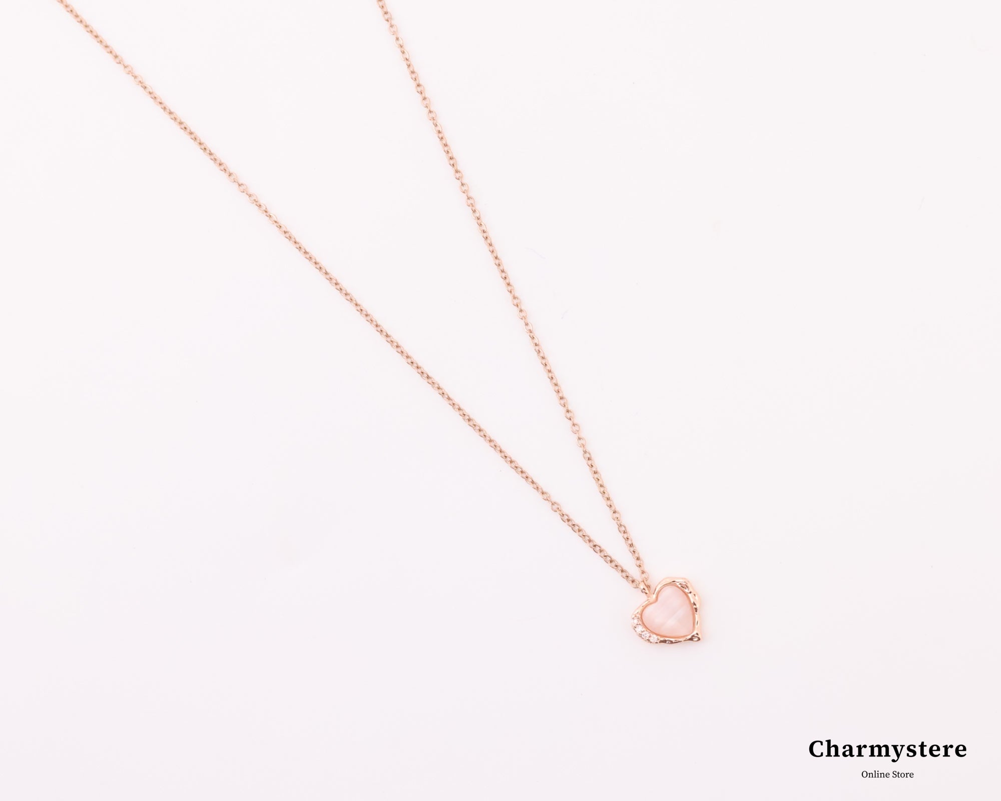 プランプハートチャームネックレス