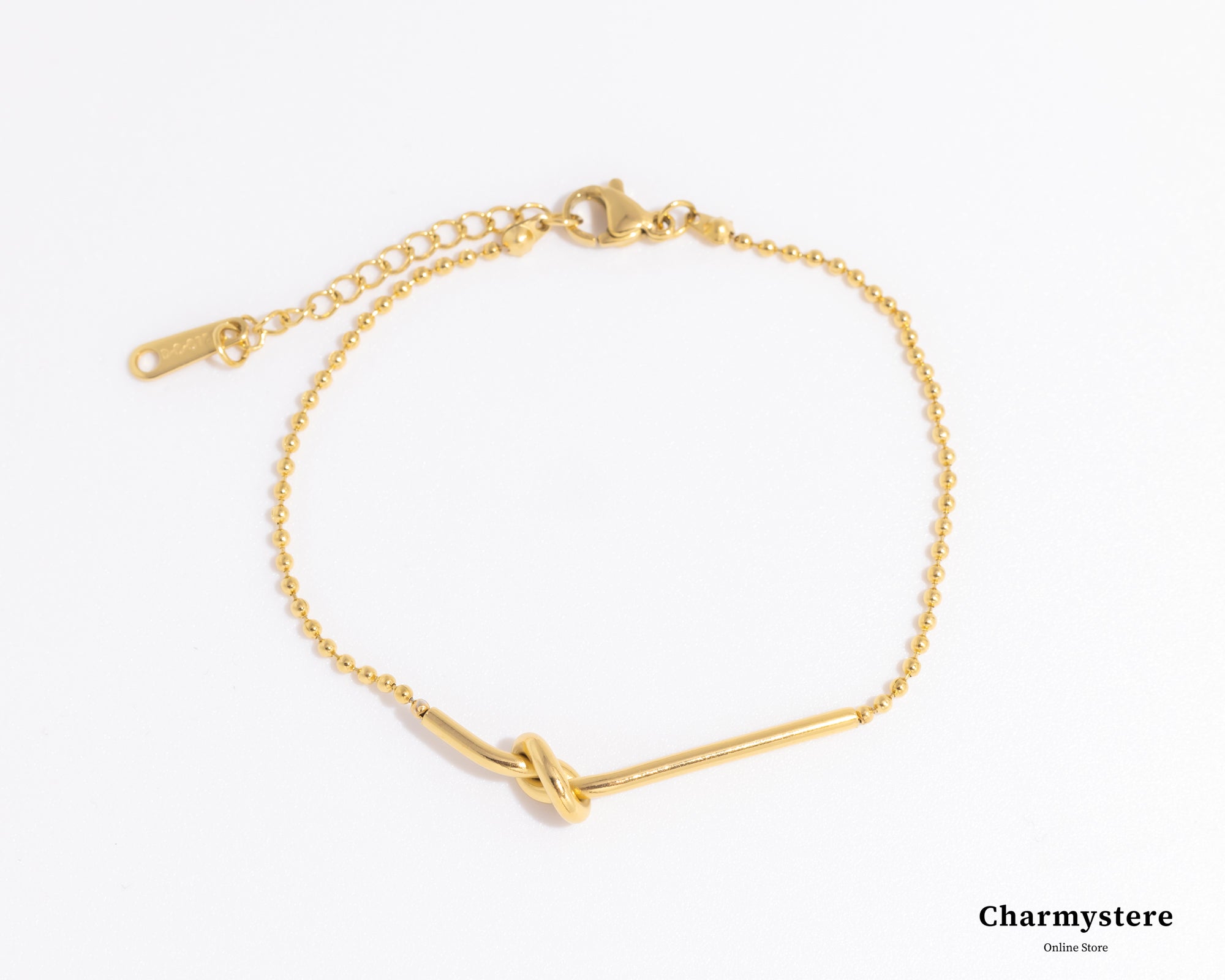 dot chain knot line bracelet