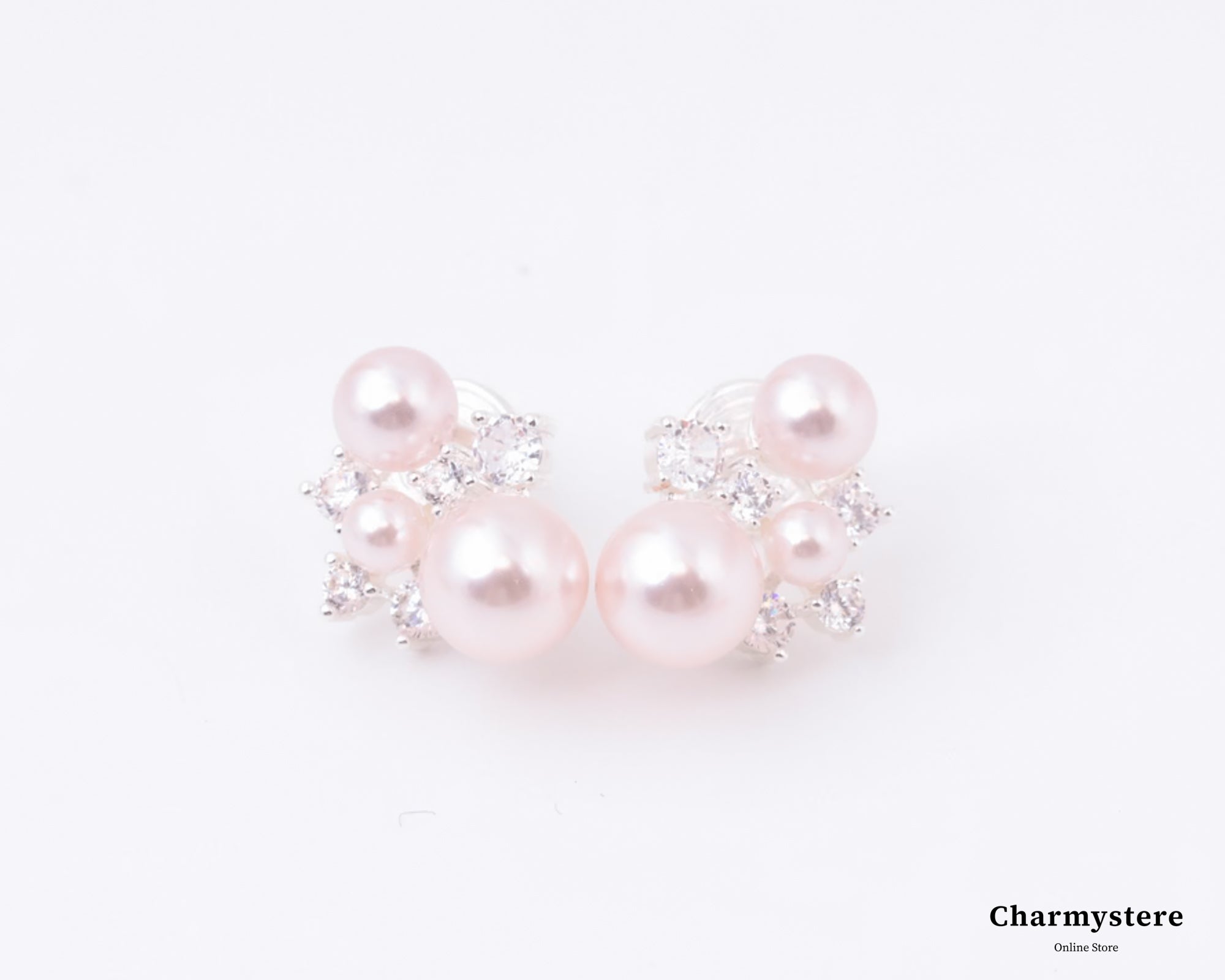 バブルパールビジューピアス