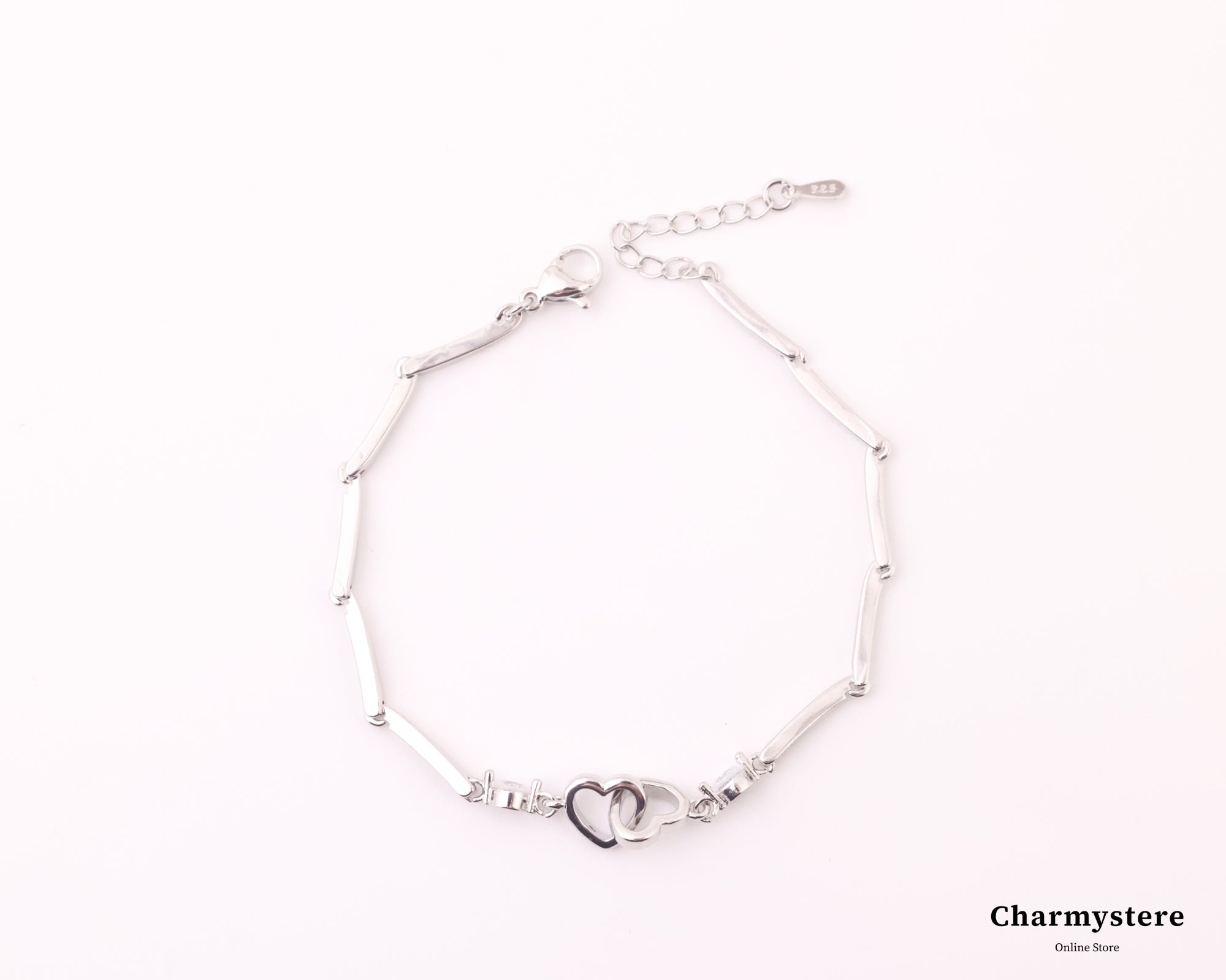 ハードチェーンハートブレスレット