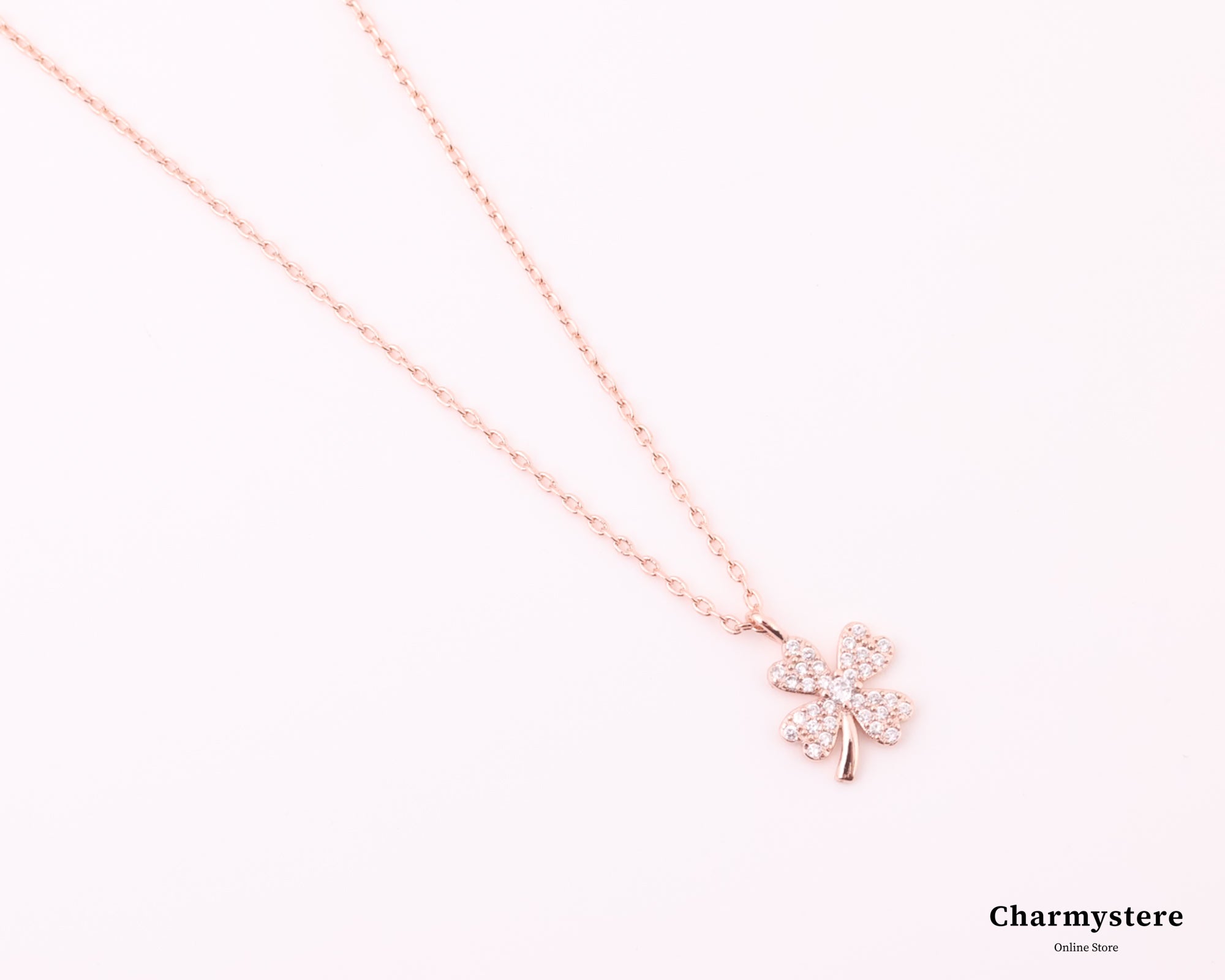 フォーリーフクローバーハッピーネックレス