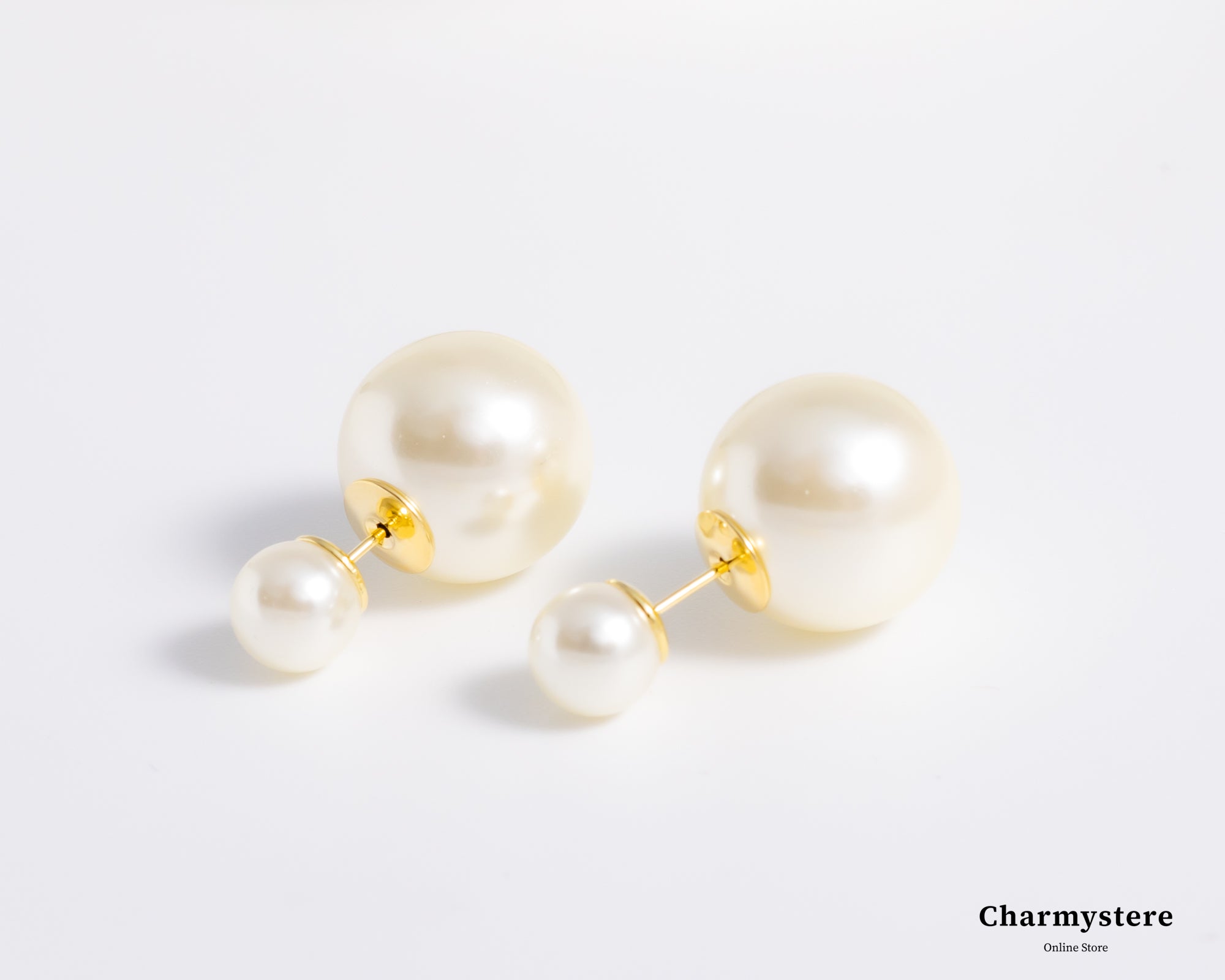pearl sand earrings