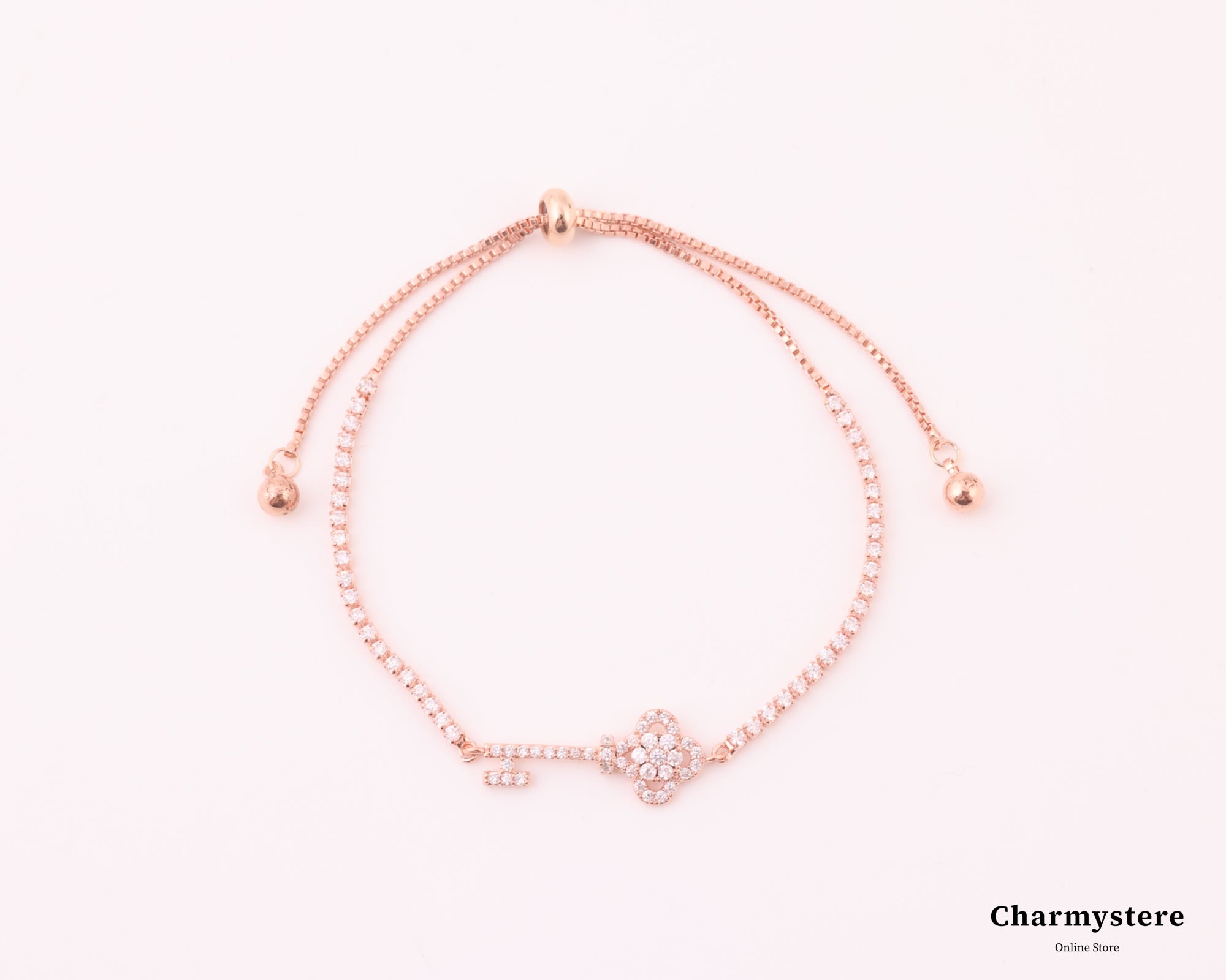 クローバーキーブレスレット