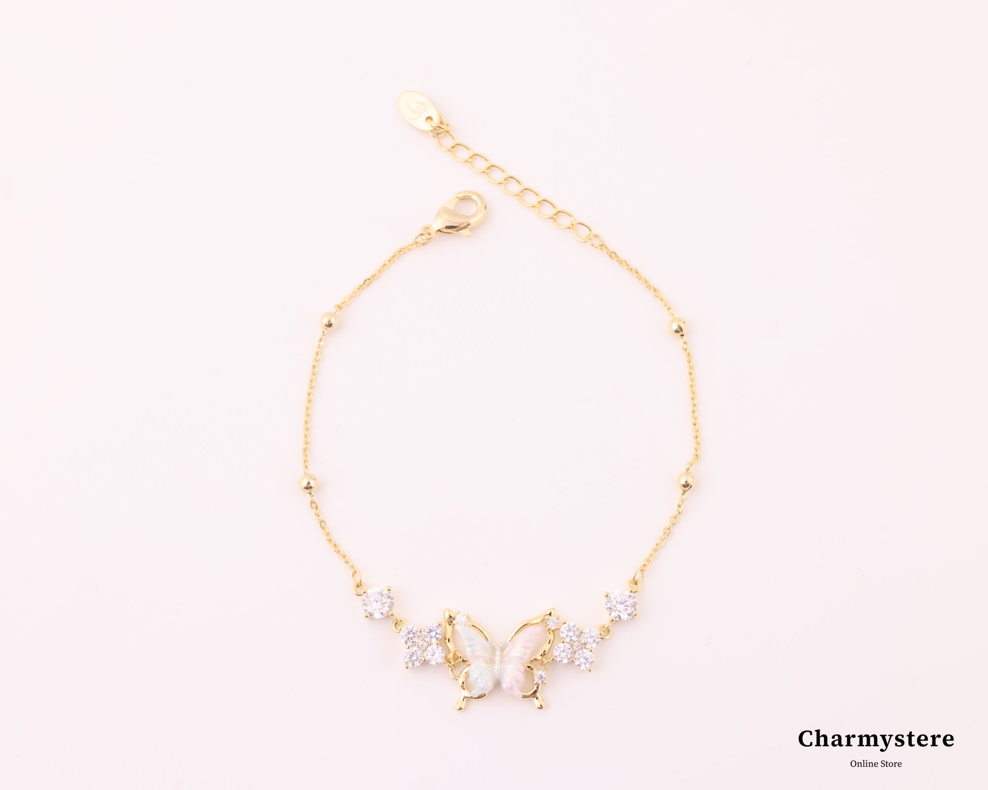 バタフライスプリングブレスレット