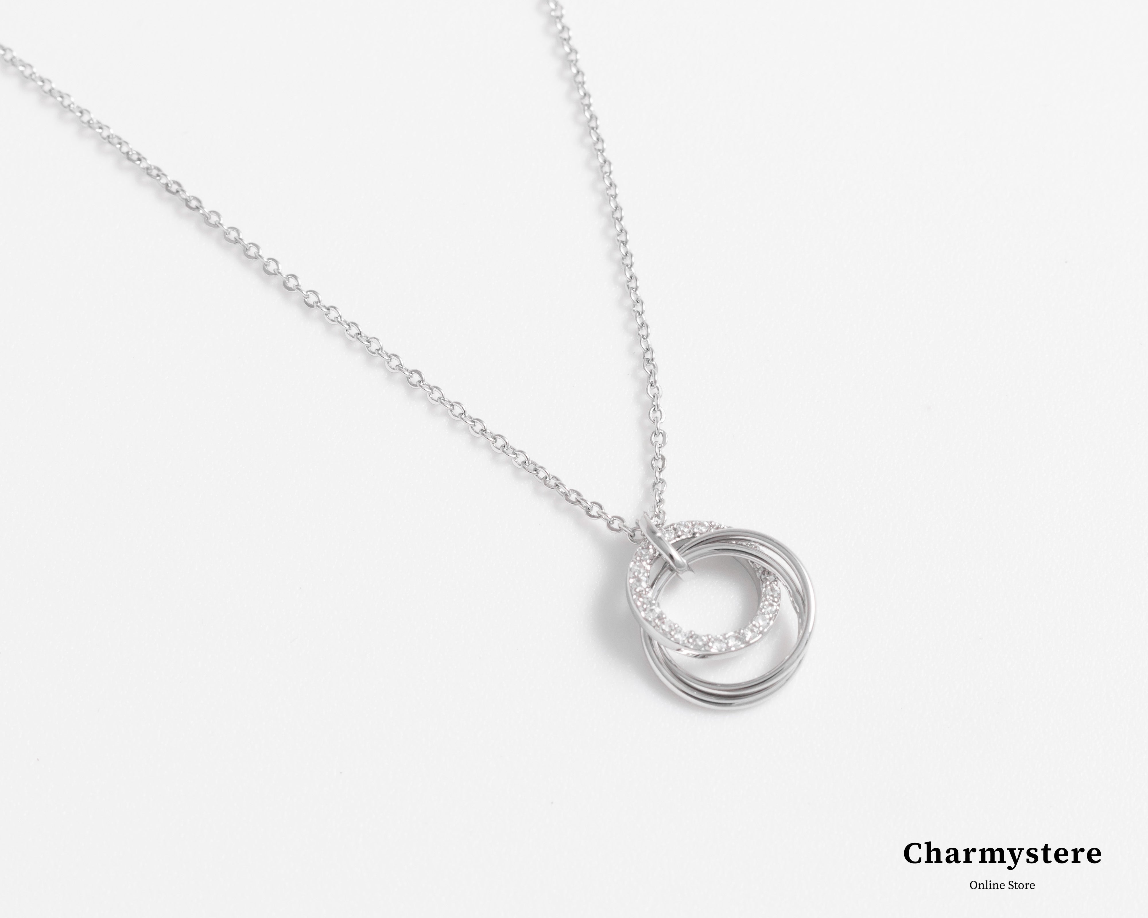 three circle ring necklace