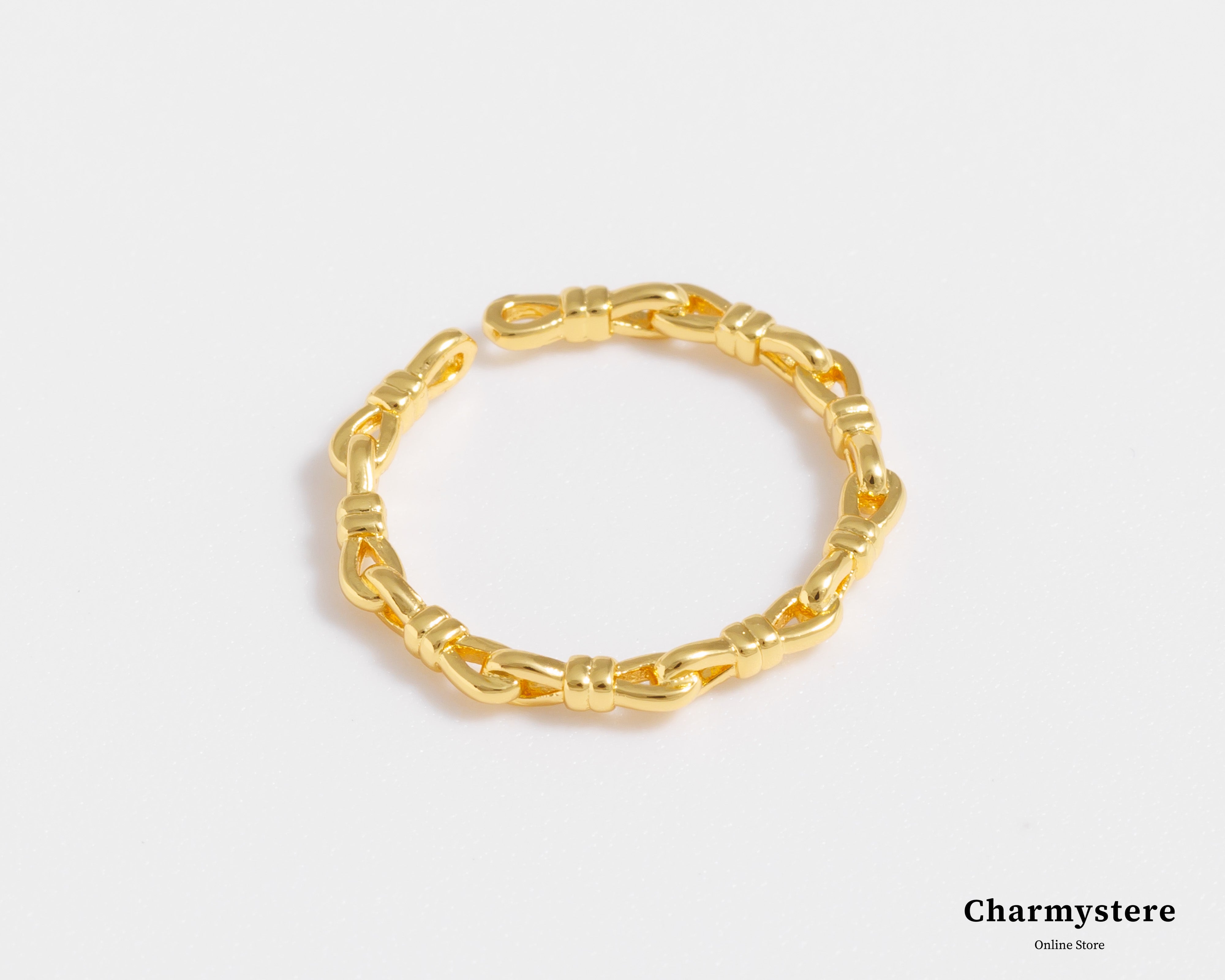 knot chain thin ring