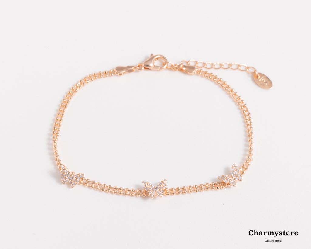 butterfly dot chain bracelet