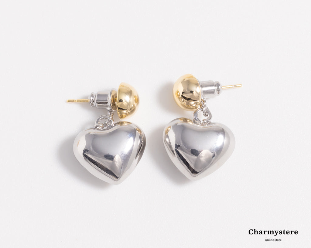 back heart earrings
