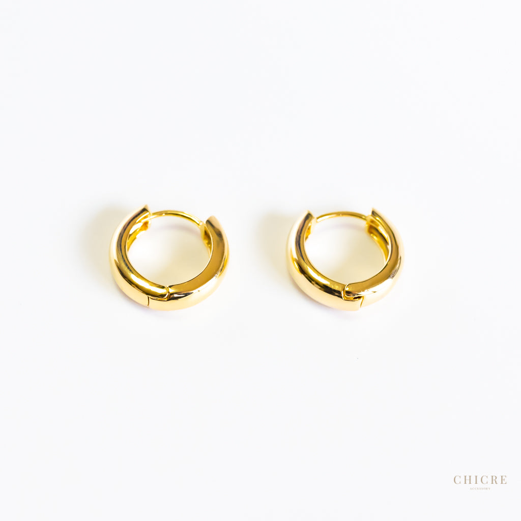 simple ring earrings