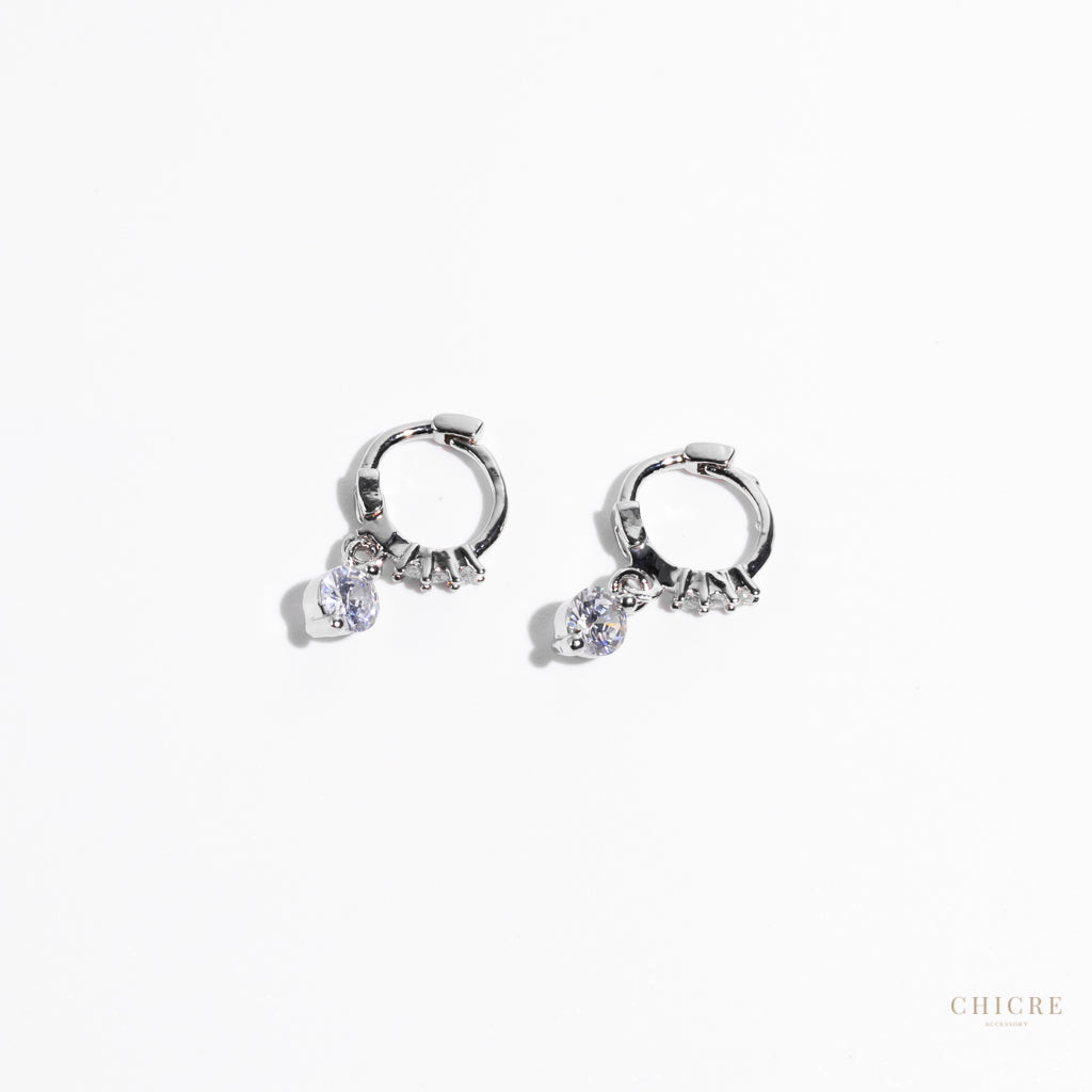 minimum ring earrings