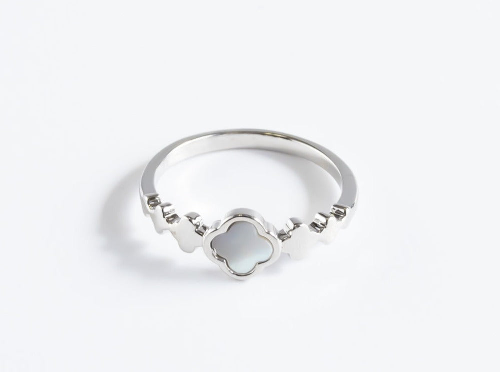 silver shell ring