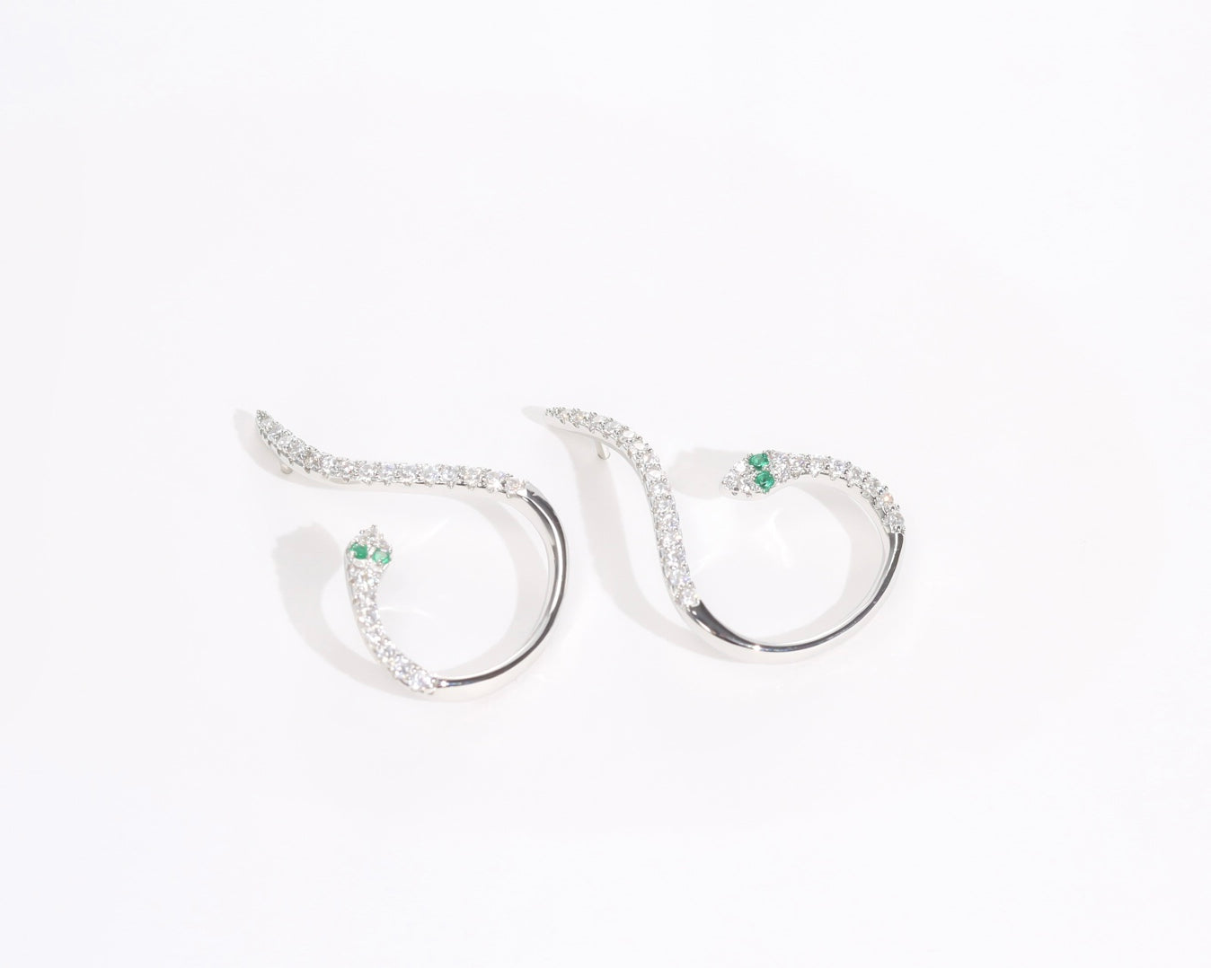 snake motif earrings