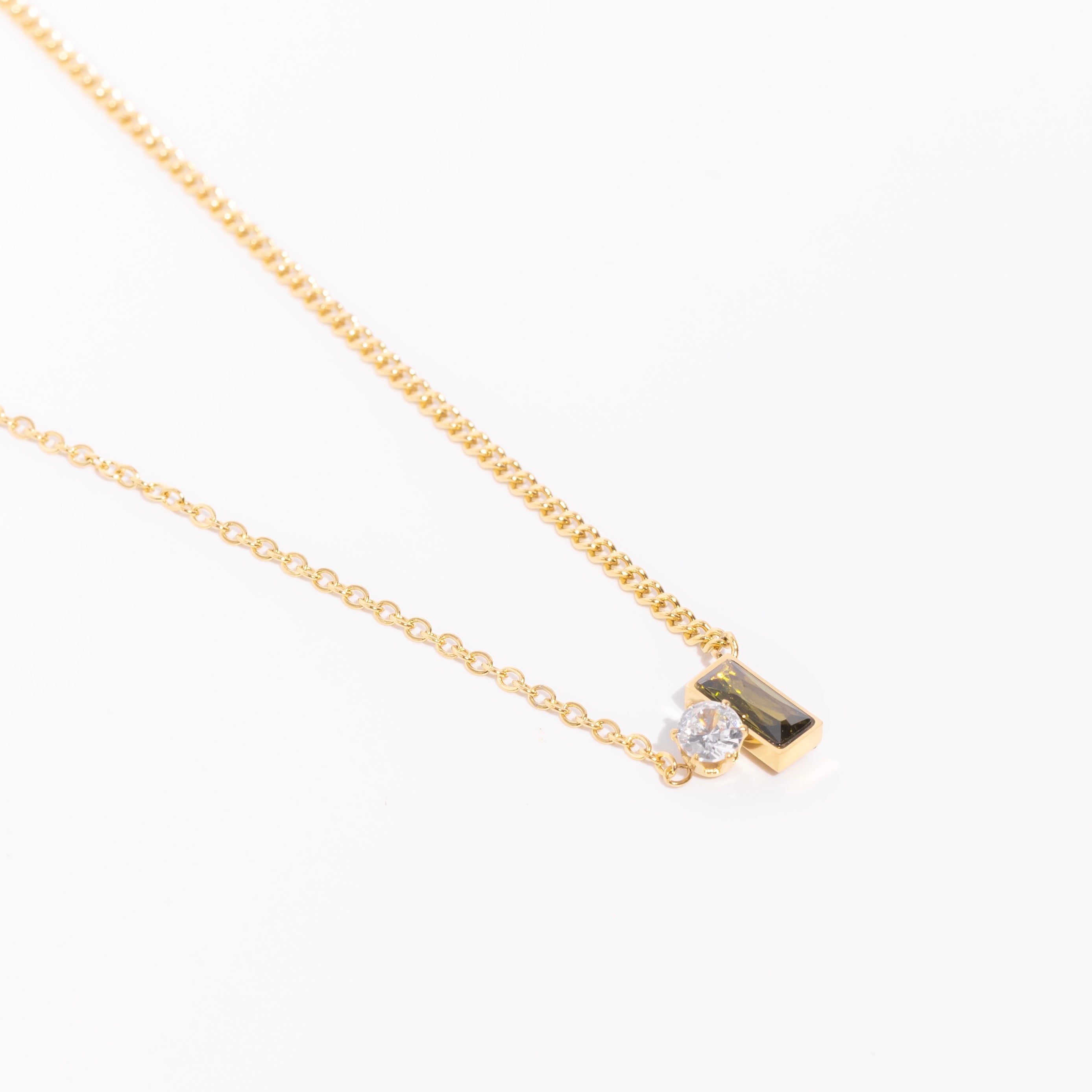 square point necklace
