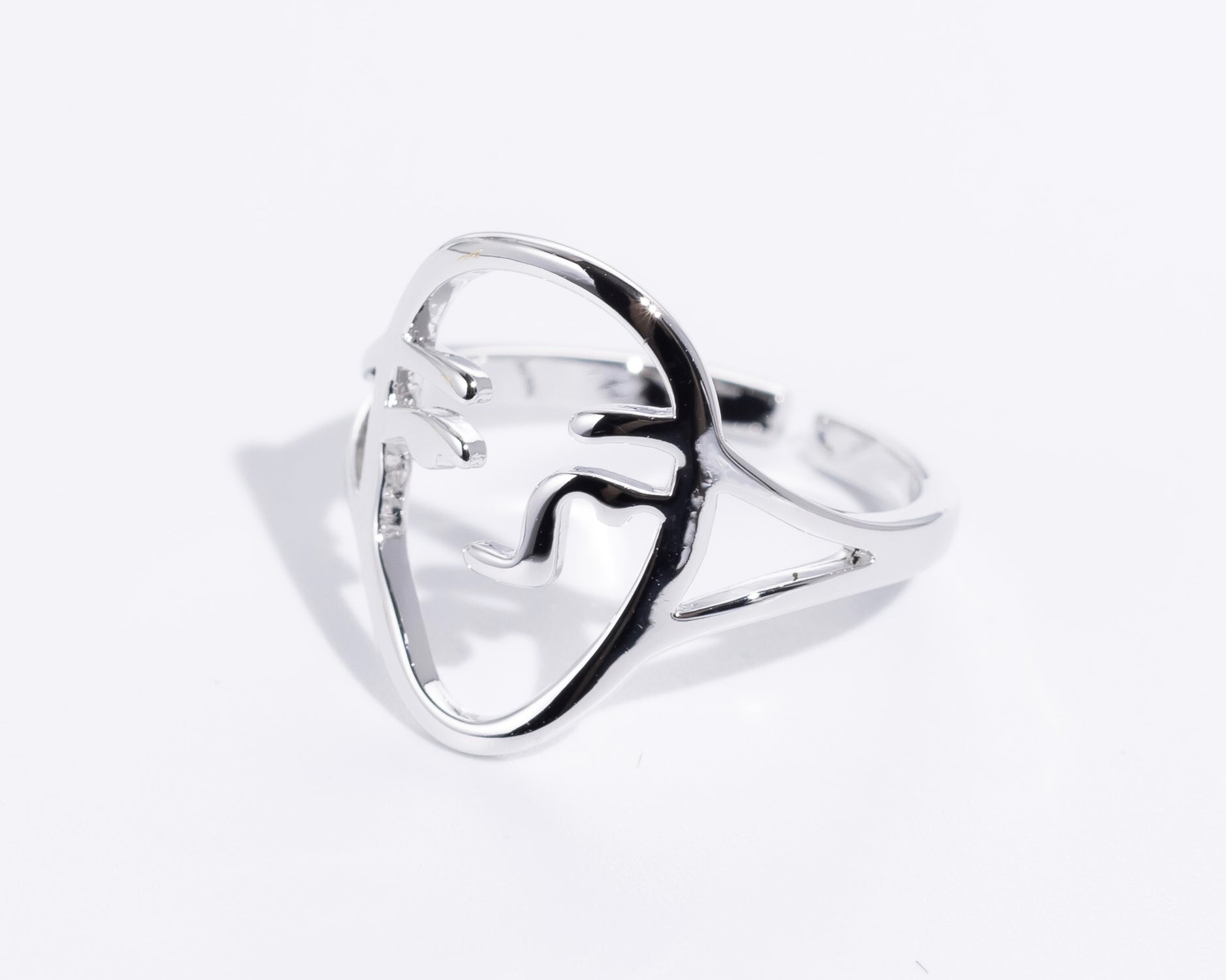 face motif ring