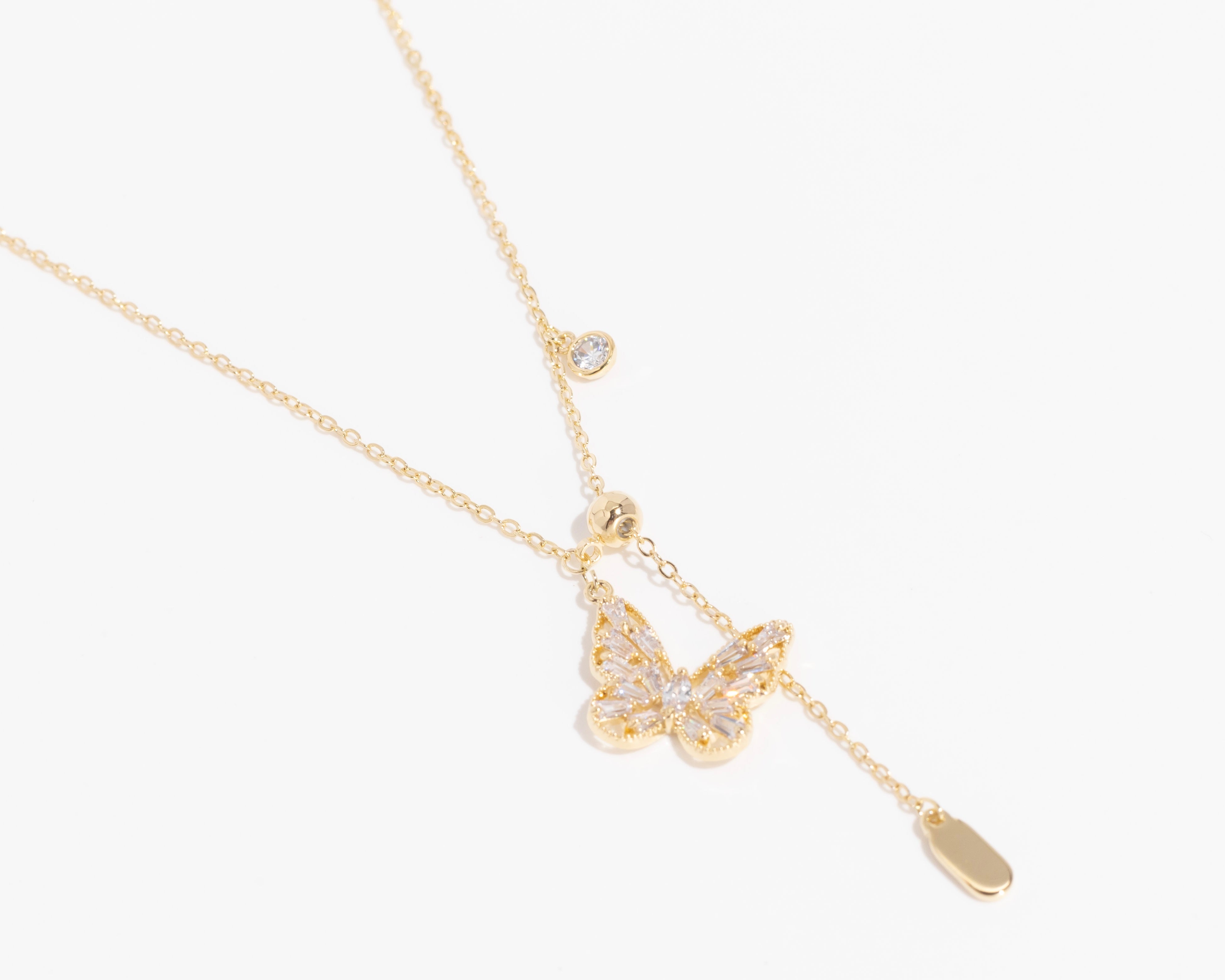 butterfly slide necklace