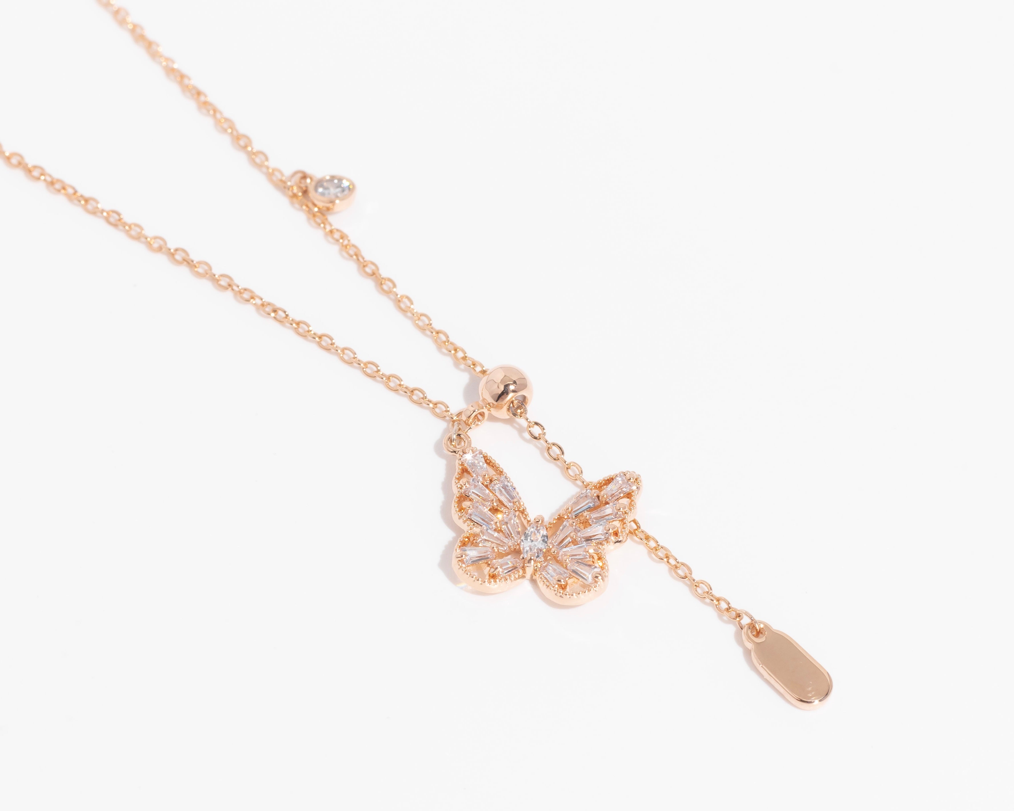 butterfly slide necklace