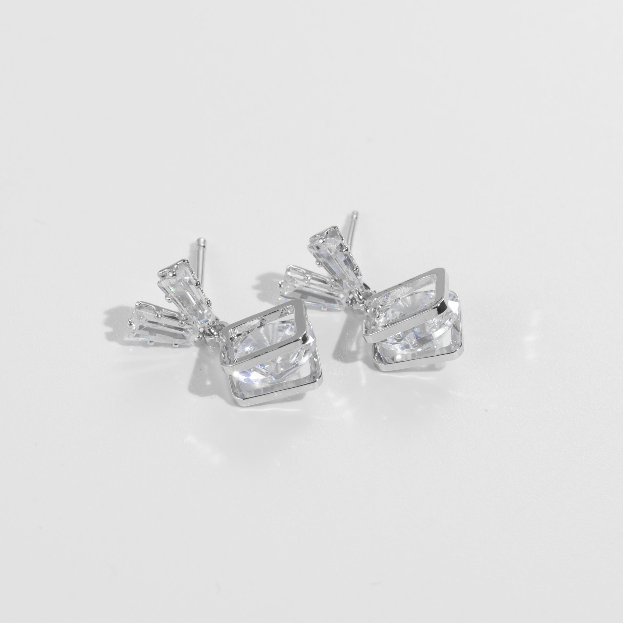 Zircon Elegant Stone Earrings
